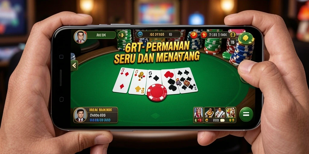 Gameplay seru di aplikasi Poker 6RT dengan tampilan grafis menarik.