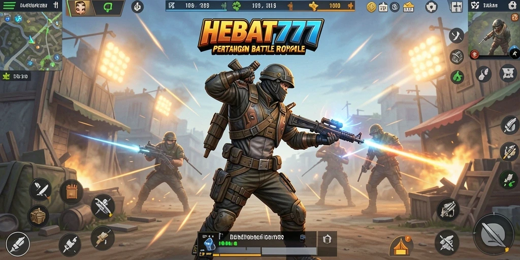 Tampilan menarik gameplay yang intens dan seru di HEBAT777.