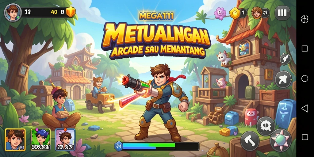 Tampilan menarik dari gameplay MEGA111 yang penuh aksi.