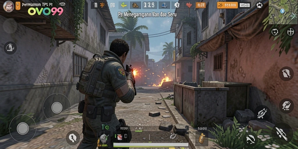 Tampilan gameplay OVO99 yang menegangkan dan seru.